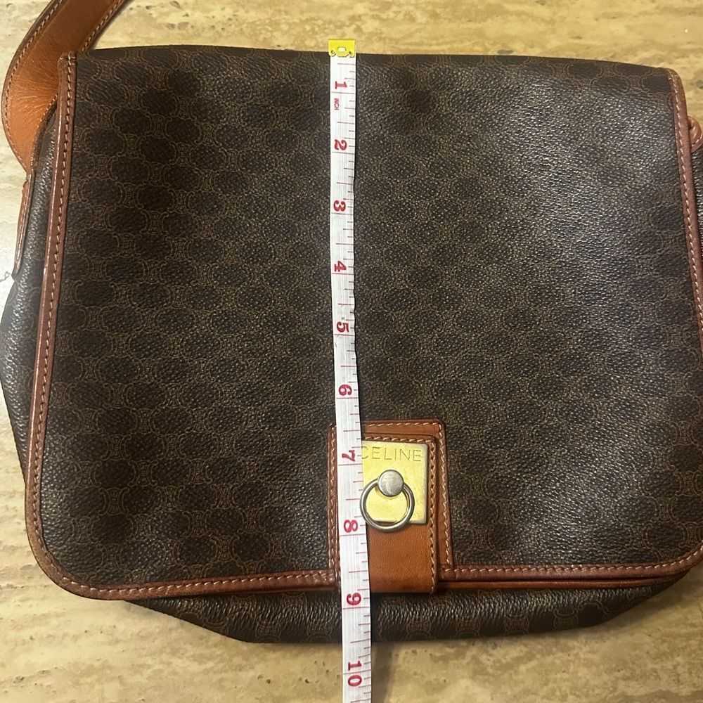 Celine Macadam Brown Leather Shoulder Bag - Picture 15 of 15